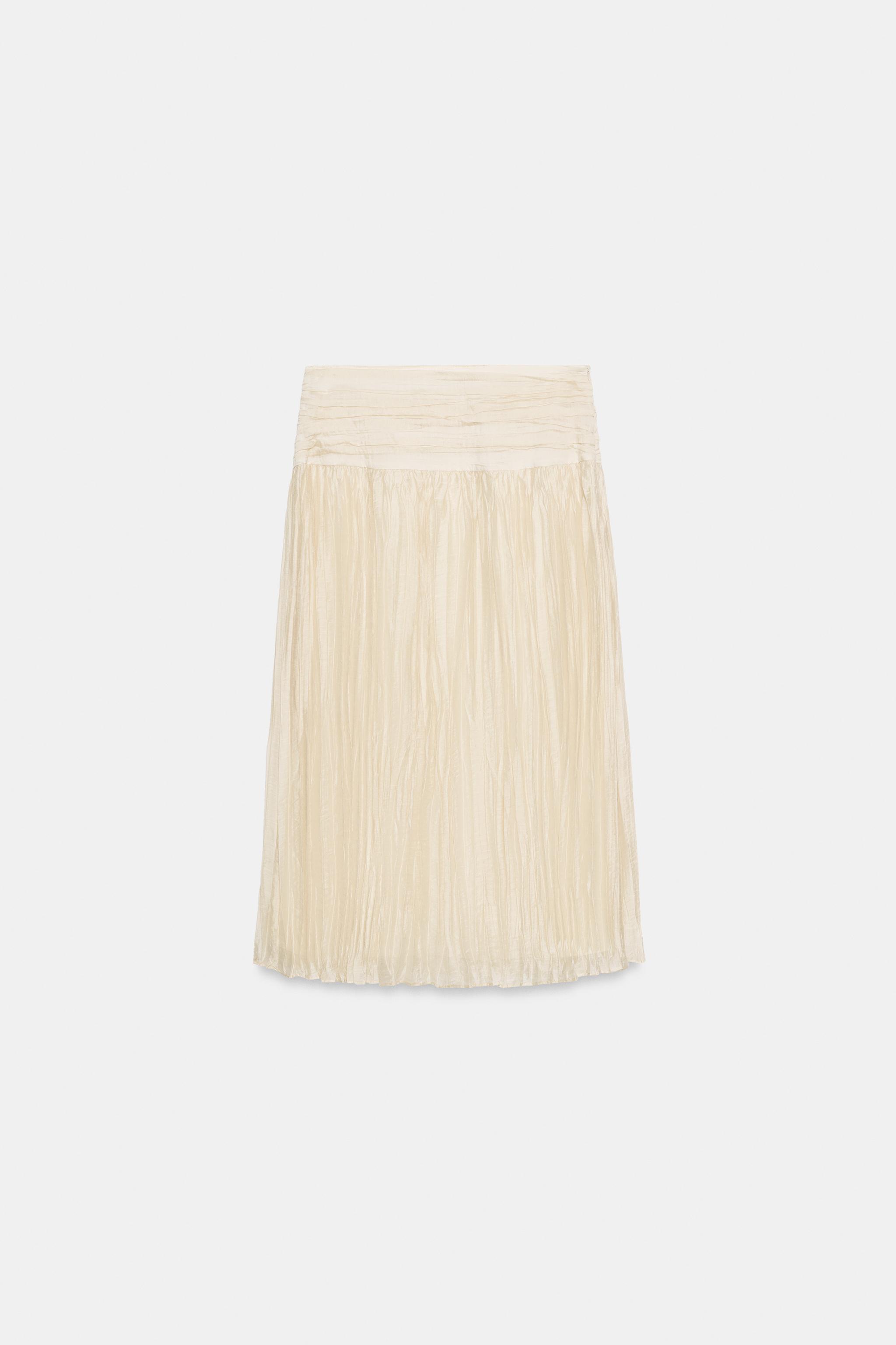 ZW COLLECTION DRAPED MIDI SKIRT